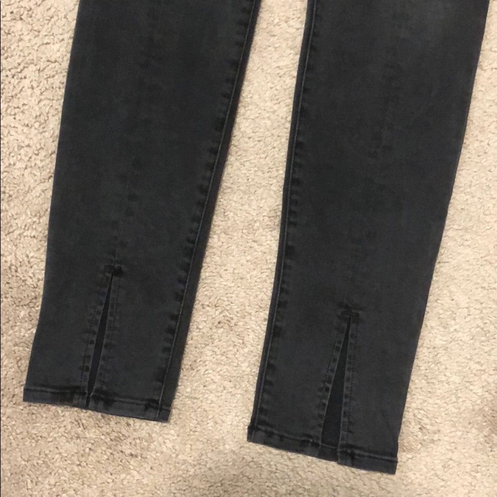 FRAME Le Skinny de Jeanne Split Hem Denim Jeans - Picture 2 of 6